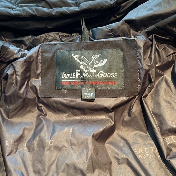 14 size kid triple F.A.T. Goose very warm coat for arctic temperature - Picture 2 of 7